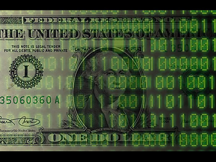 Morgondagens bank. Framtida generationer kanske helt och hållet förlitar sig på digitala betalmedel och kommer därmed inte ens att känna igen gammalmodiga fysiska pengar.