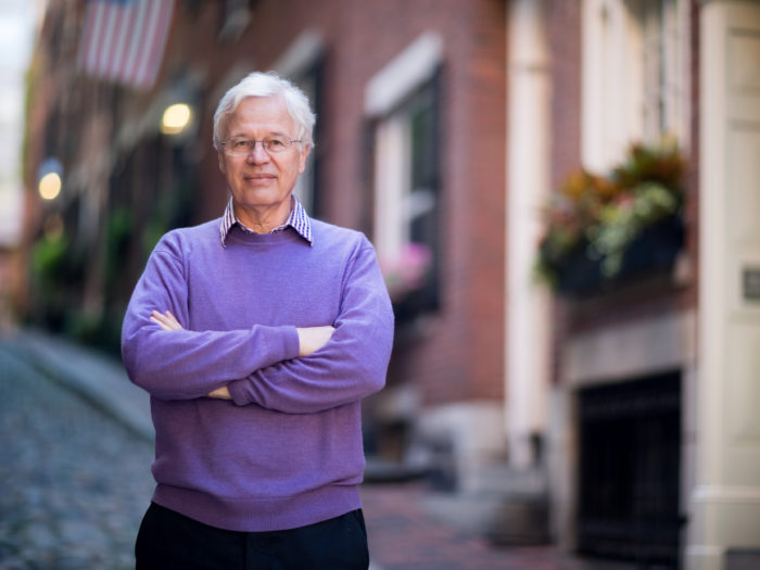 Professor Bengt Holmström vid MIT fick Sveriges Riksbanks pris i ekonomi till Nobels minne.  Foto: Bryce Vickmark