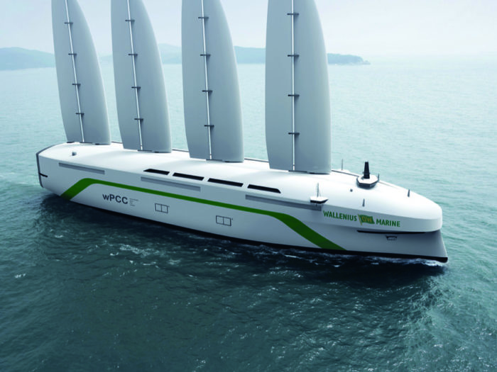 Rederiet Wallenius Wilhelmsen räknar med att segla med sitt lastfartyg 2024. Både forskare i marinteknik och en handfull redare är övertygade om att framtiden handlar om att fånga vinden.